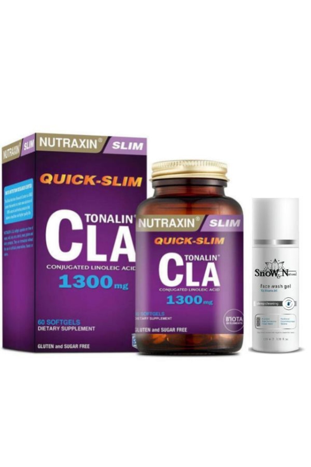Nutraxin Quick Slim Tonalin Cla 60 капсул + очищающий гель для лица 100 мл подарок
Nutraxin Quick Slim Tonalin Cla 60 капсул + очищающий гель для лица 100 мл подарок