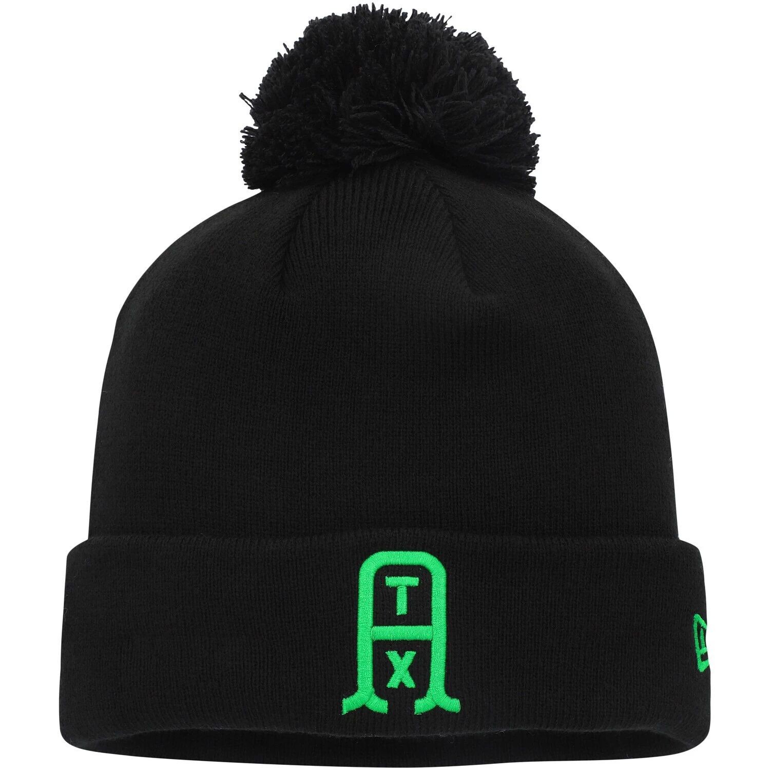 Мужская трикотажная шапка New Era Black Austin FC с манжетами на крючках и помпоном
Мужская трикотажная шапка New Era Black Austin FC с манжетами на крючках и помпоном