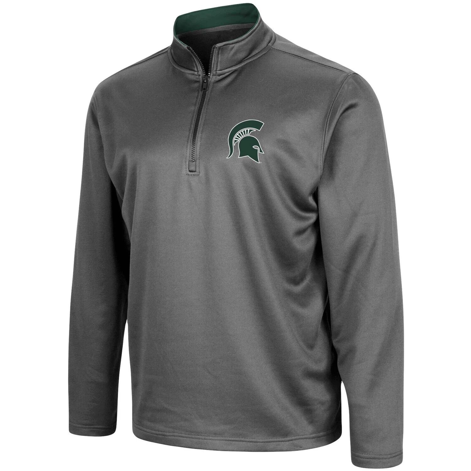 Мужская темно-серая флисовая куртка с молнией на четверть Michigan State Spartans Big & Tall Colosseum, Серый
Мужская темно-серая флисовая куртка с молнией на четверть Michigan State Spartans Big & Tall Colosseum, Серый