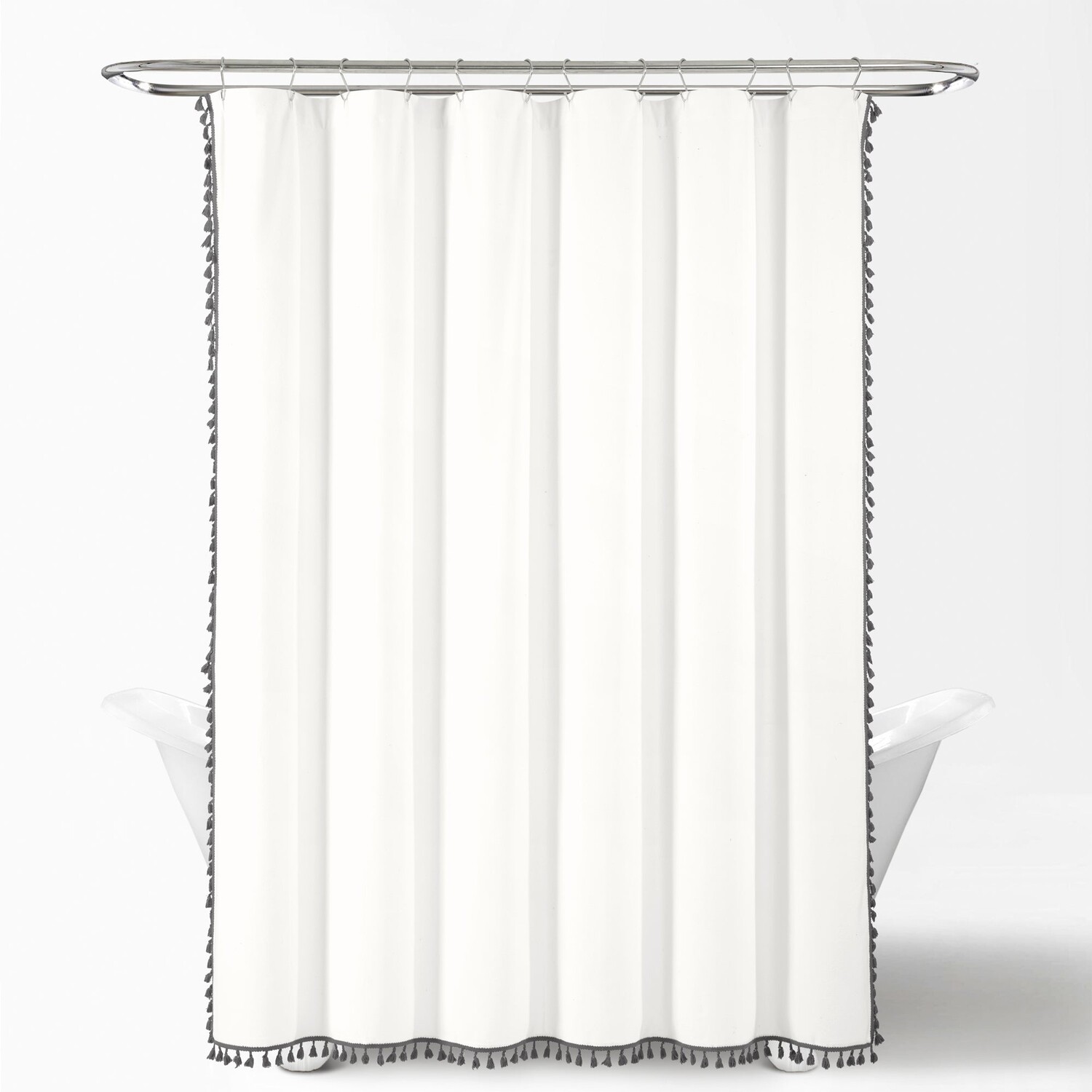 Занавеска для душа с кисточками в стиле бохо Melora Lush Decor, цвет Gray
Занавеска для душа с кисточками в стиле бохо Melora Lush Decor, цвет Gray