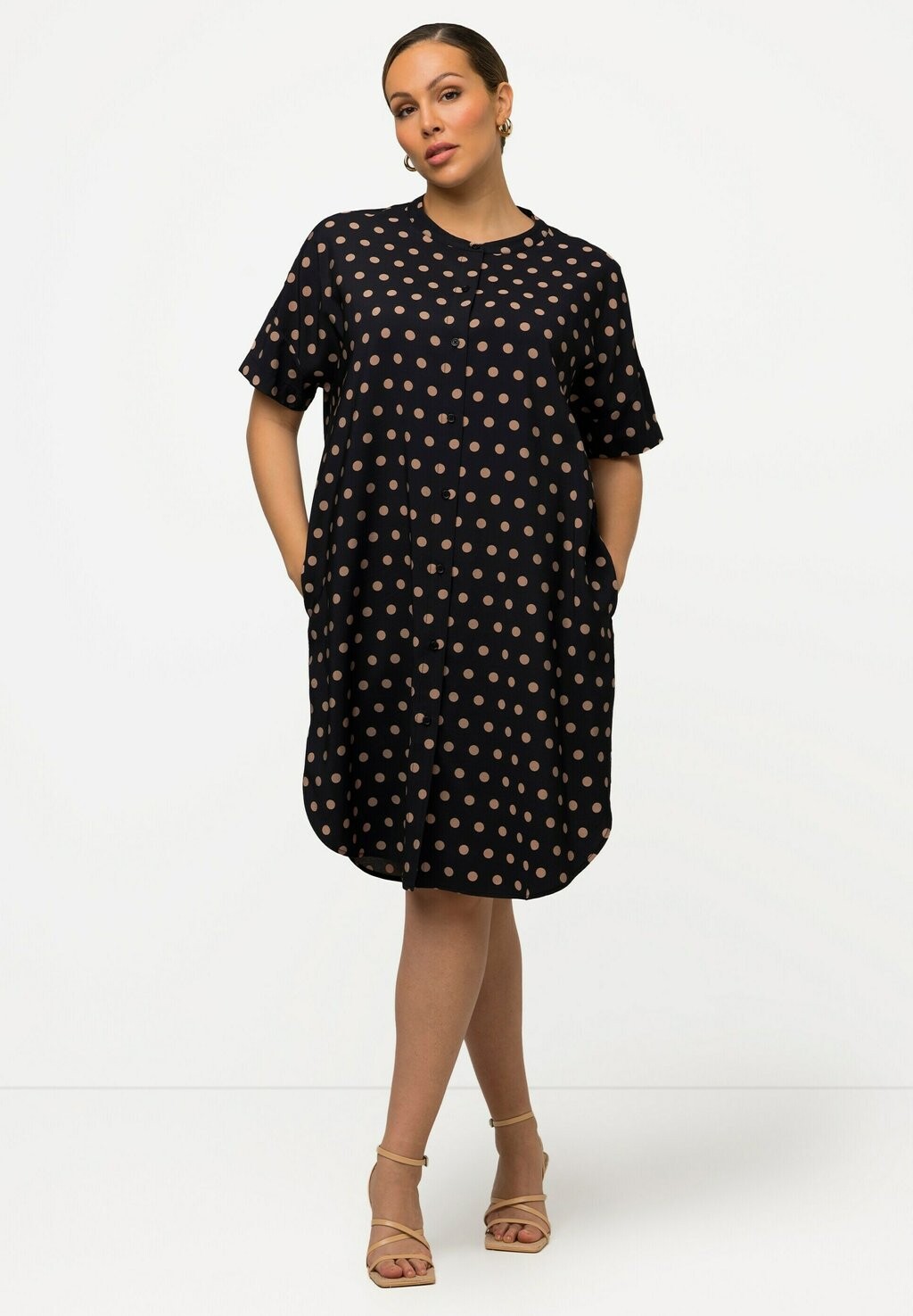 Платье-рубашка Ulla Popken, коричневый
Платье-рубашка Ulla Popken, коричневый