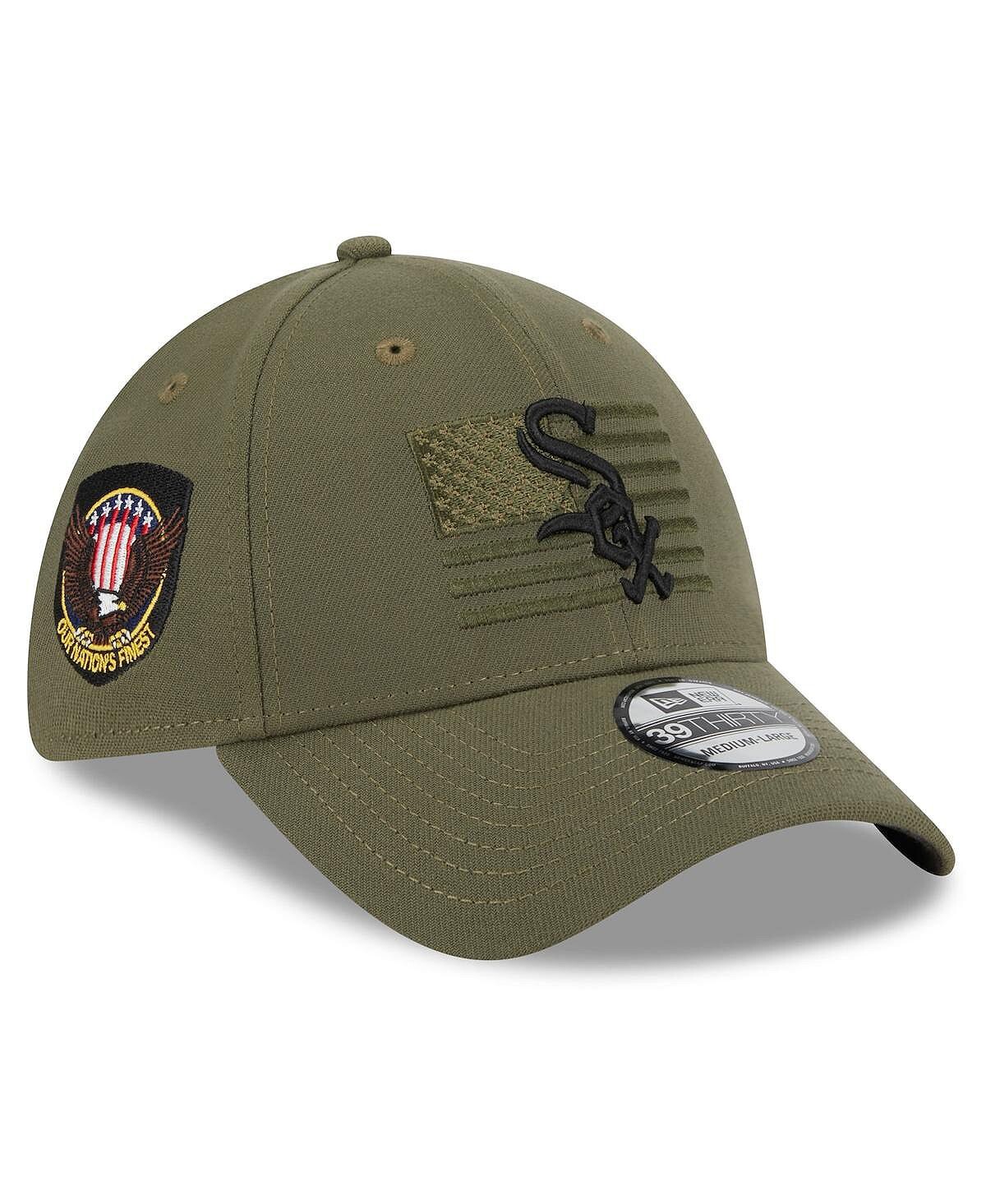 Мужская зеленая кепка Chicago White Sox ко Дню вооруженных сил 2023 39THIRTY Flex Hat New Era
Мужская зеленая кепка Chicago White Sox ко Дню вооруженных сил 2023 39THIRTY Flex Hat New Era