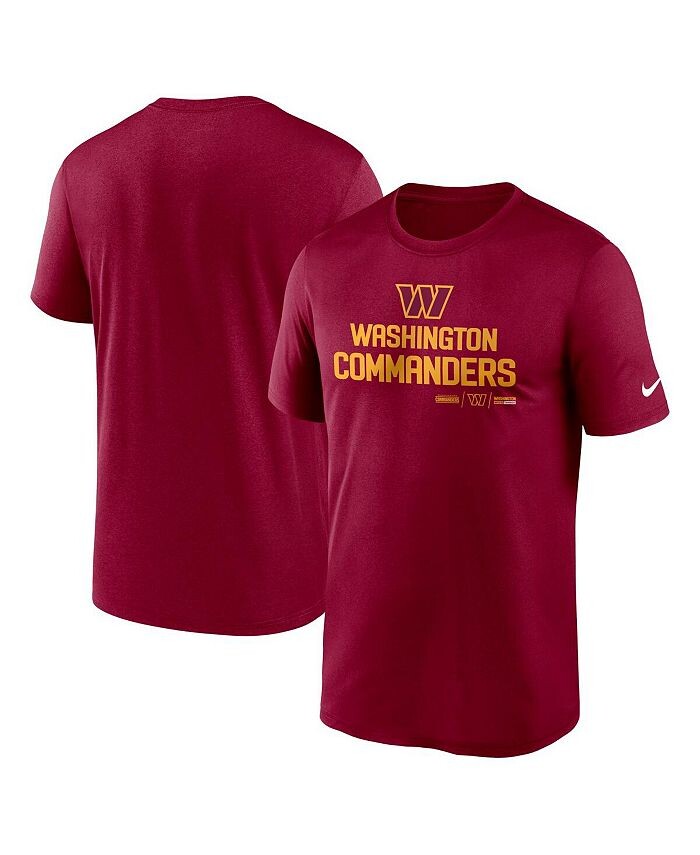 Мужская бордовая футболка Washington Commanders Legend Community Performance Nike, красный
Мужская бордовая футболка Washington Commanders Legend Community Performance Nike, красный