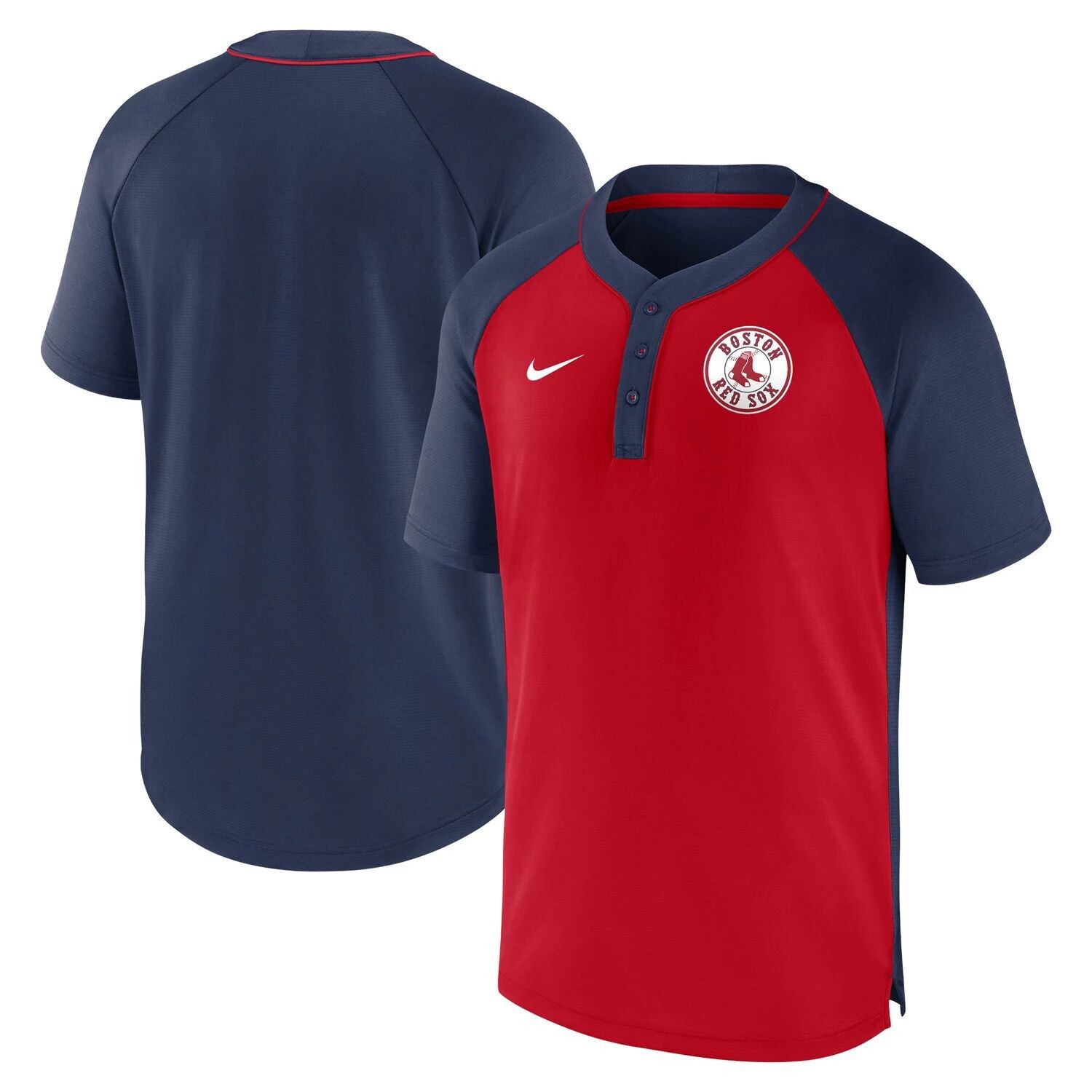 Мужская темно-красная футболка Boston Red Sox City Plate Performance Henley Raglan Nike, Красный
Мужская темно-красная футболка Boston Red Sox City Plate Performance Henley Raglan Nike, Красный