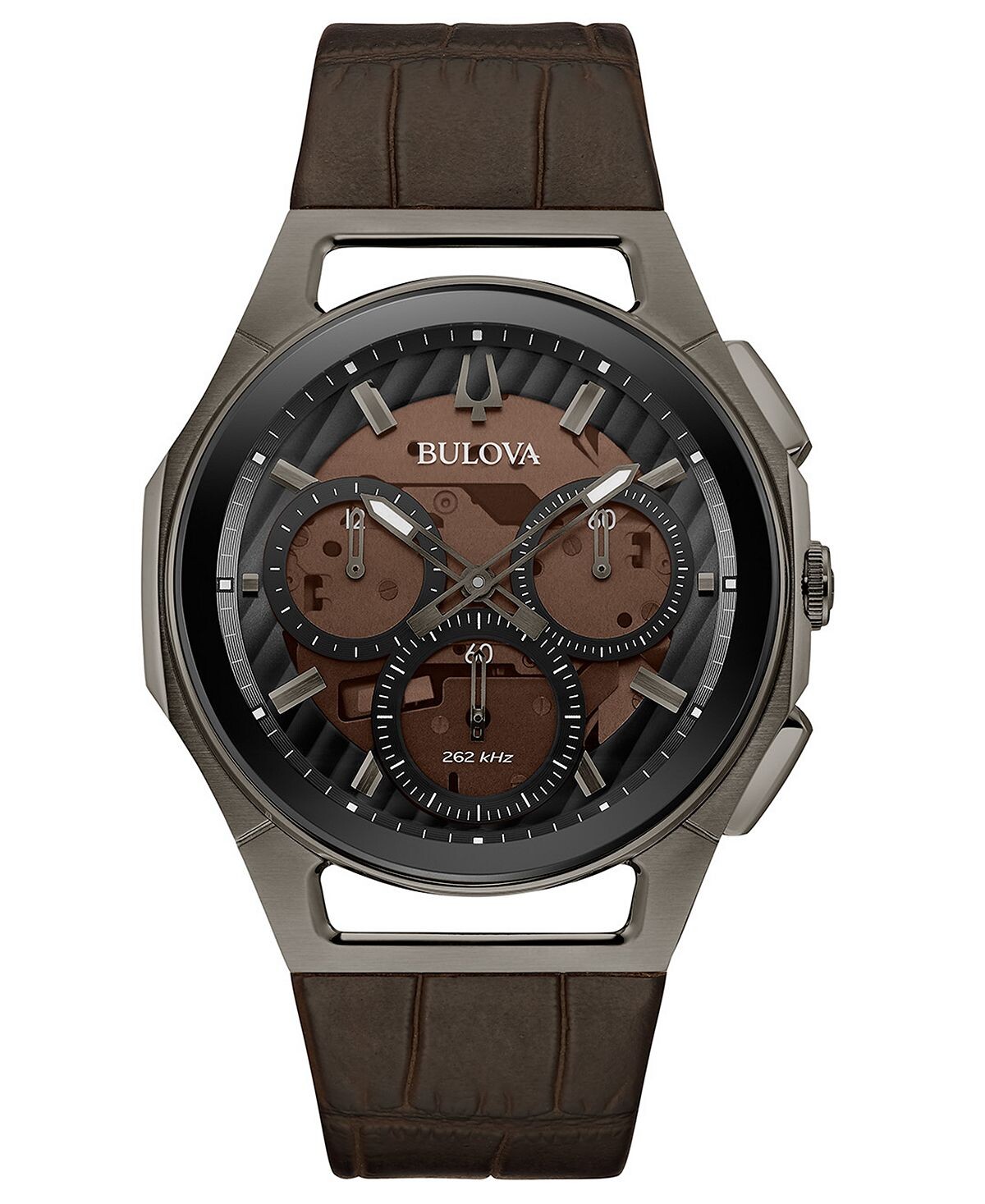 Мужские часы с хронографом Curv Progressive Sport коричневый кожаный ремешок 44 мм Bulova
Мужские часы с хронографом Curv Progressive Sport коричневый кожаный ремешок 44 мм Bulova