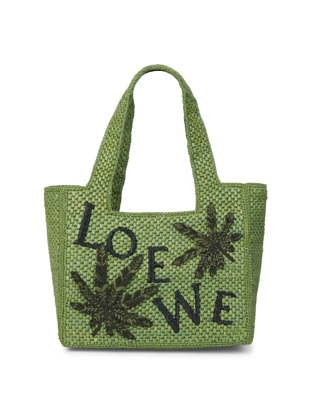 Сумка-тоут LOEWE x Paula's Ibiza из рафии с логотипом в виде листьев Loewe, зеленый
Сумка-тоут LOEWE x Paula's Ibiza из рафии с логотипом в виде листьев Loewe, зеленый