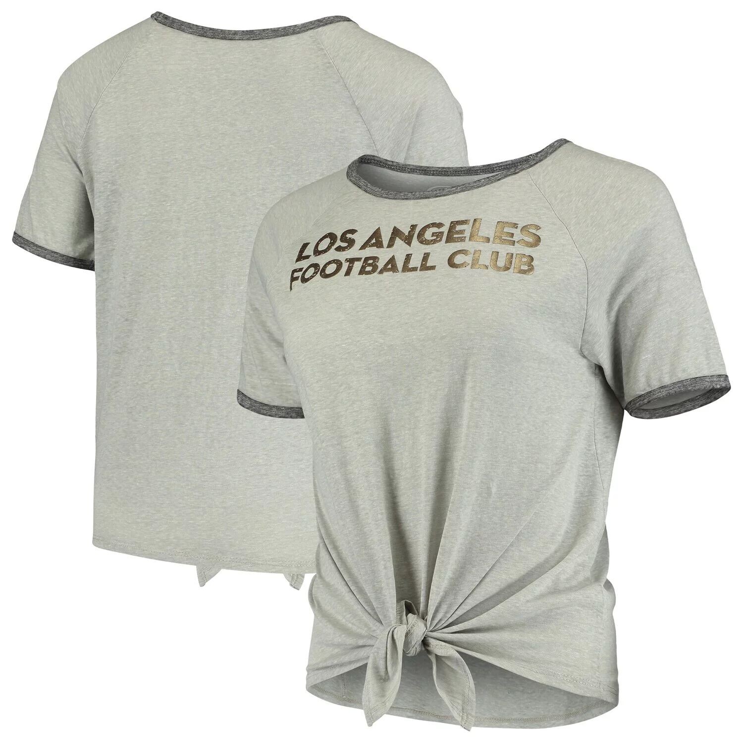 Женская серая футболка с завязками Concepts Sport из меланжевого цвета LAFC Squad, Серый
Женская серая футболка с завязками Concepts Sport из меланжевого цвета LAFC Squad, Серый