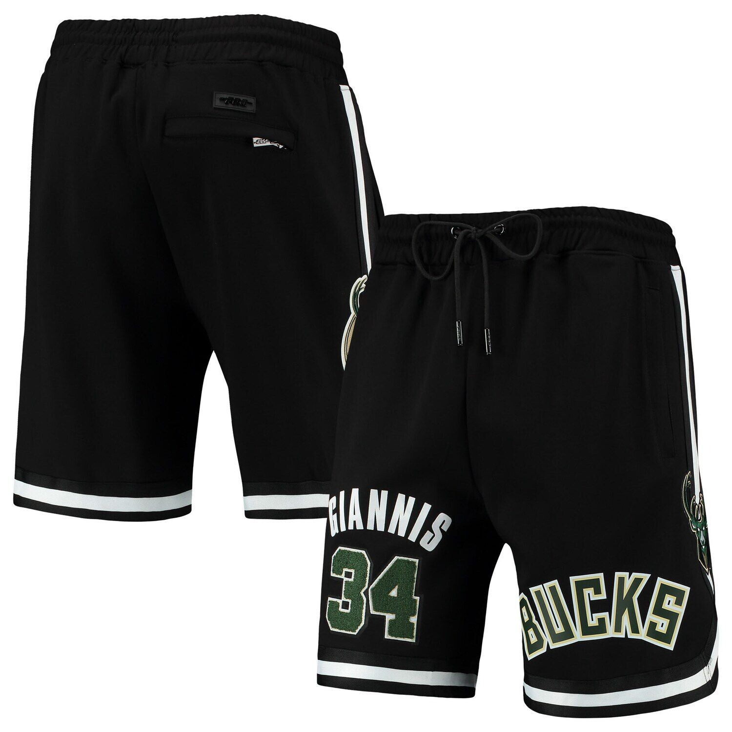 Черные мужские шорты Pro Standard Giannis Antetokounmpo Milwaukee Bucks Player Replica
Черные мужские шорты Pro Standard Giannis Antetokounmpo Milwaukee Bucks Player Replica