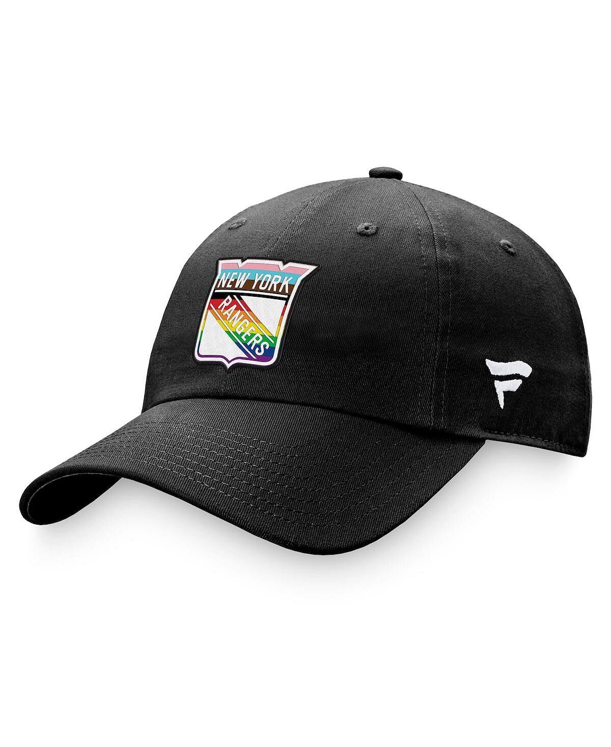 Мужская регулируемая кепка черного цвета с логотипом команды New York Rangers Pride Fanatics
Мужская регулируемая кепка черного цвета с логотипом команды New York Rangers Pride Fanatics