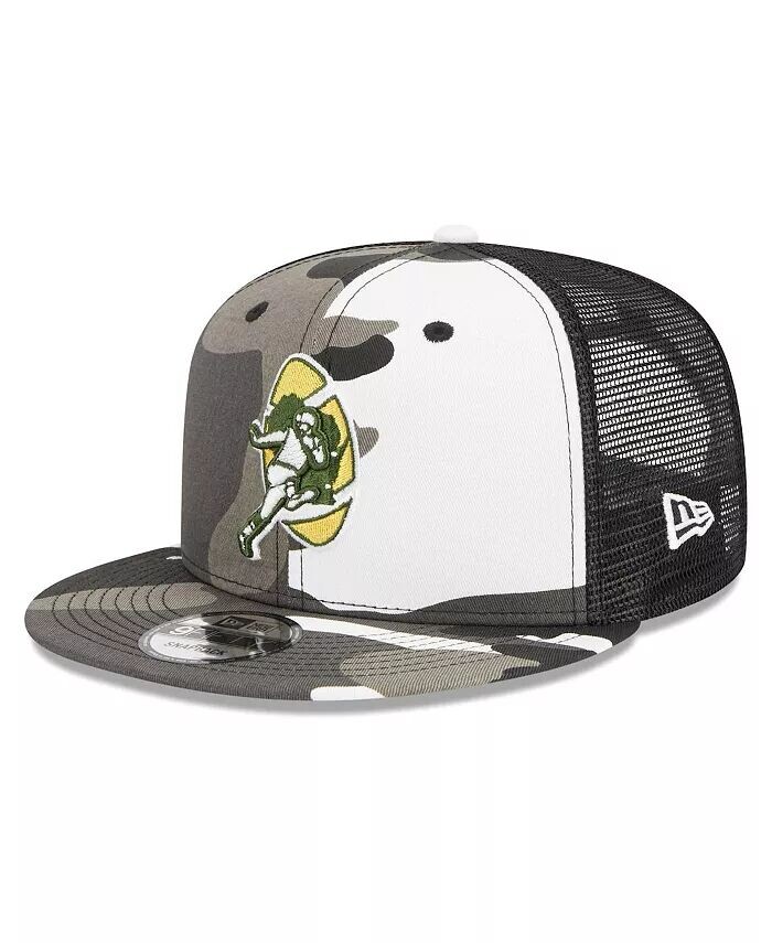 Мужская кепка с камуфляжным принтом Green Bay Packers 9FIFTY Trucker Snapback New Era, зеленый
Мужская кепка с камуфляжным принтом Green Bay Packers 9FIFTY Trucker Snapback New Era, зеленый