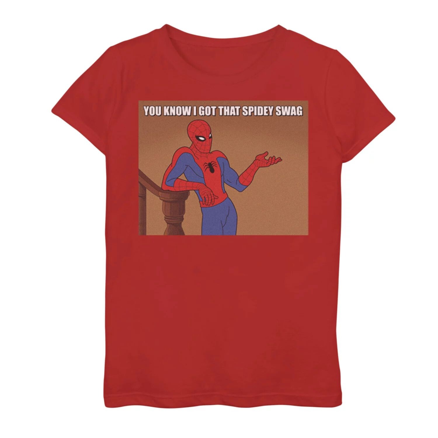 Винтажная футболка с графическим рисунком для девочек 7–16 лет «Marvel Spider-Man You Know I Got That Spidey Swag» Marvel
Винтажная футболка с графическим рисунком для девочек 7–16 лет «Marvel Spider-Man You Know I Got That Spidey Swag» Marvel