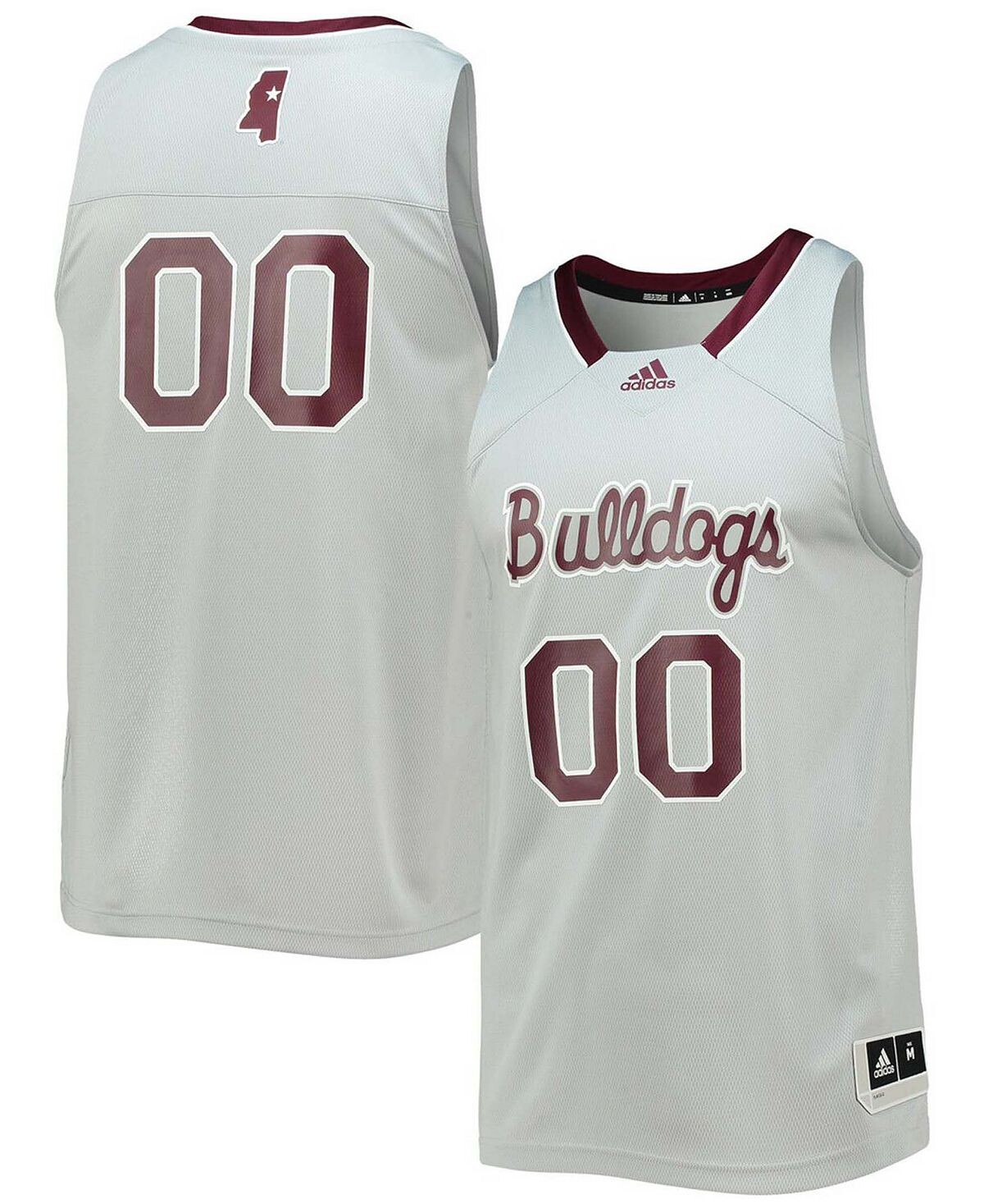 Мужское серое джерси № 00 Mississippi State Bulldogs в стиле ретро с реверсом adidas
Мужское серое джерси № 00 Mississippi State Bulldogs в стиле ретро с реверсом adidas