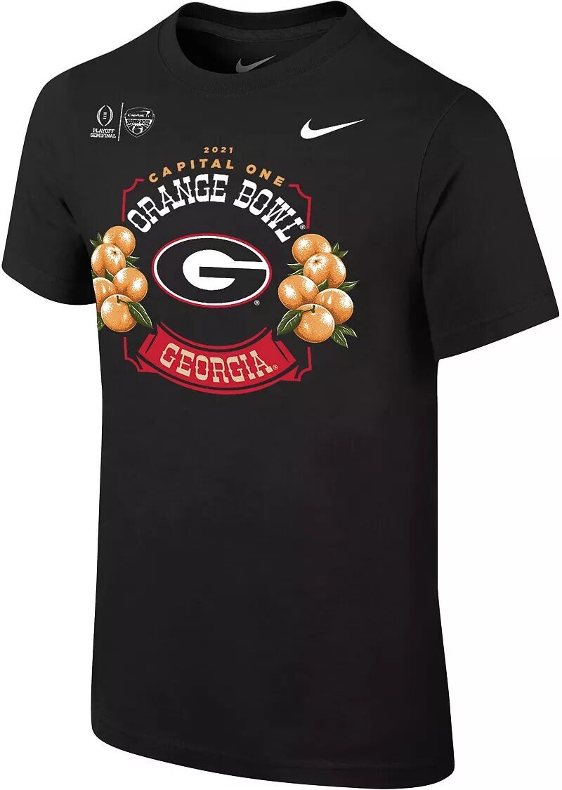 Футболка Nike Youth College Football Playoff 2021 Capital One Orange Bowl Bound Georgia Bulldogs
Футболка Nike Youth College Football Playoff 2021 Capital One Orange Bowl Bound Georgia Bulldogs