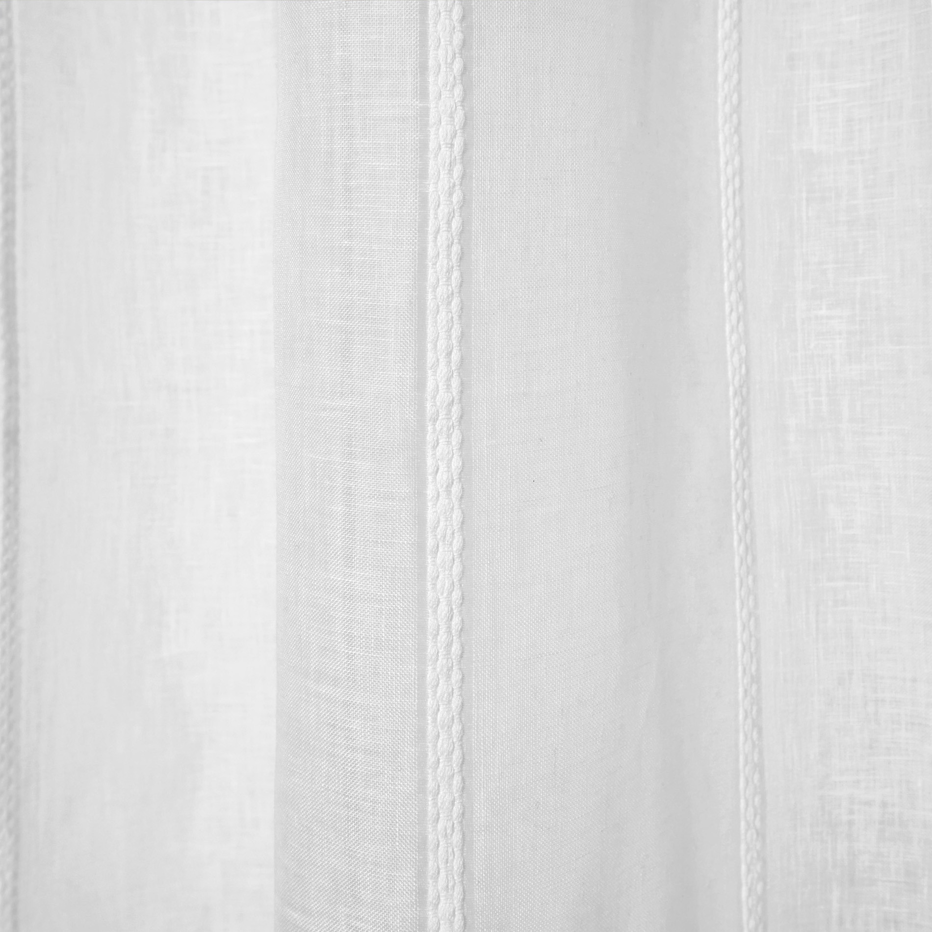

Полотняная штора с аппликациями Coincasa, белый