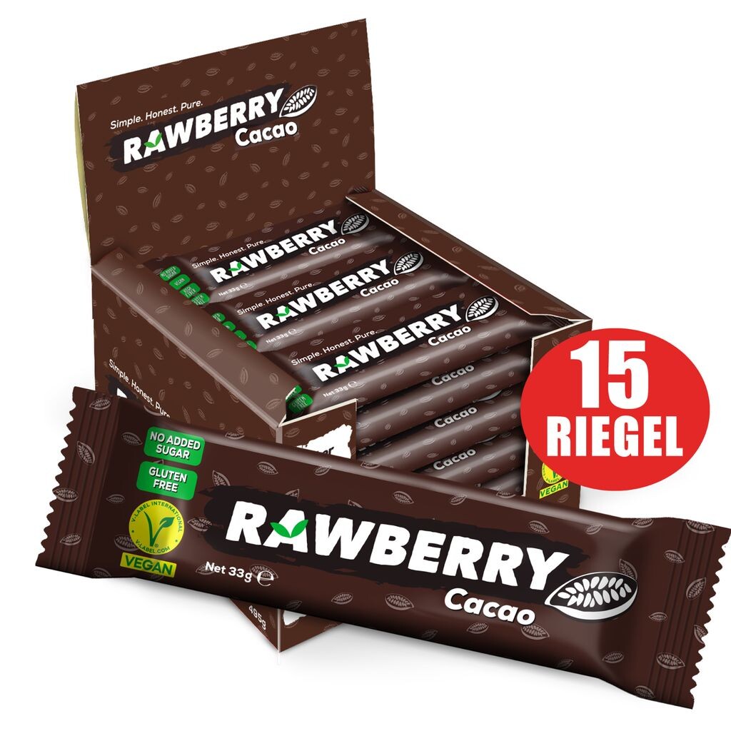 RAWBERRY какао, без добавления сахара, без глютена, ореховый батончик, веганская закуска (15 x 33 г)
RAWBERRY какао, без добавления сахара, без глютена, ореховый батончик, веганская закуска (15 x 33 г)