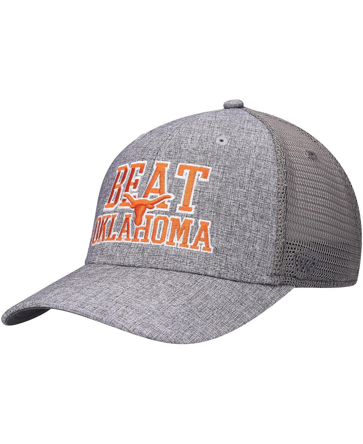 Мужская двухцветная шляпа Snapback Texas Longhorns серо-серого цвета с меланжевым оттенком Top of the World
Мужская двухцветная шляпа Snapback Texas Longhorns серо-серого цвета с меланжевым оттенком Top of the World