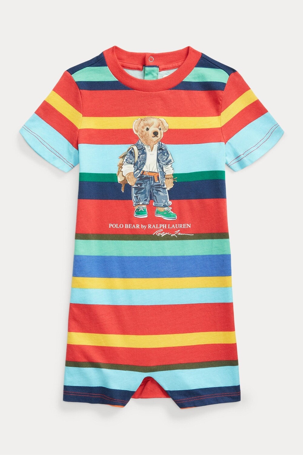 Красочные детские комбинезоны с полосатым рисунком и плюшевым мишкой Polo Ralph Lauren, красный
Красочные детские комбинезоны с полосатым рисунком и плюшевым мишкой Polo Ralph Lauren, красный