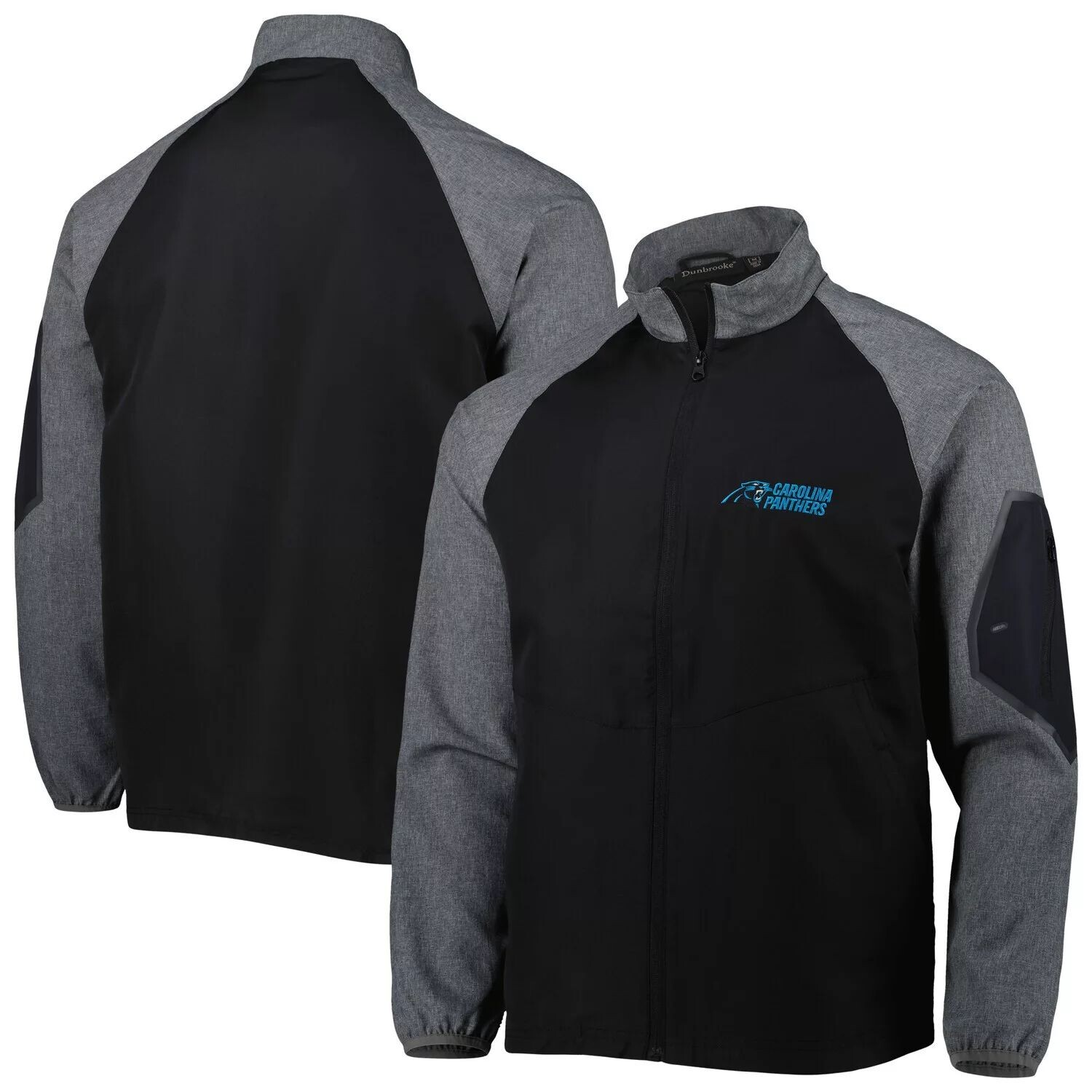 Мужская ветровка с молнией во всю длину Dunbrooke Black Carolina Panthers Hurricane Raglan
Мужская ветровка с молнией во всю длину Dunbrooke Black Carolina Panthers Hurricane Raglan