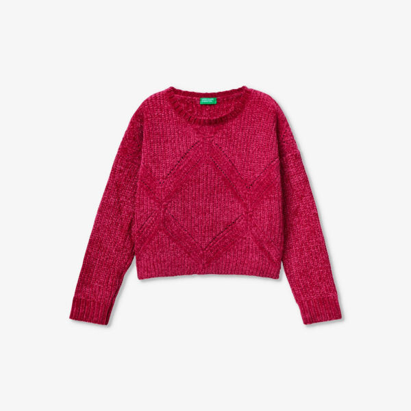 Джемпер из шенила с круглым вырезом и длинными рукавами 6-14 лет Benetton, розовый
Джемпер из шенила с круглым вырезом и длинными рукавами 6-14 лет Benetton, розовый