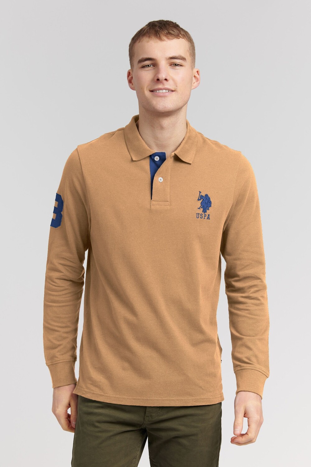 Мужская рубашка-поло с длинными рукавами Player 3 стандартного кроя U.S. Polo Assn
Мужская рубашка-поло с длинными рукавами Player 3 стандартного кроя U.S. Polo Assn