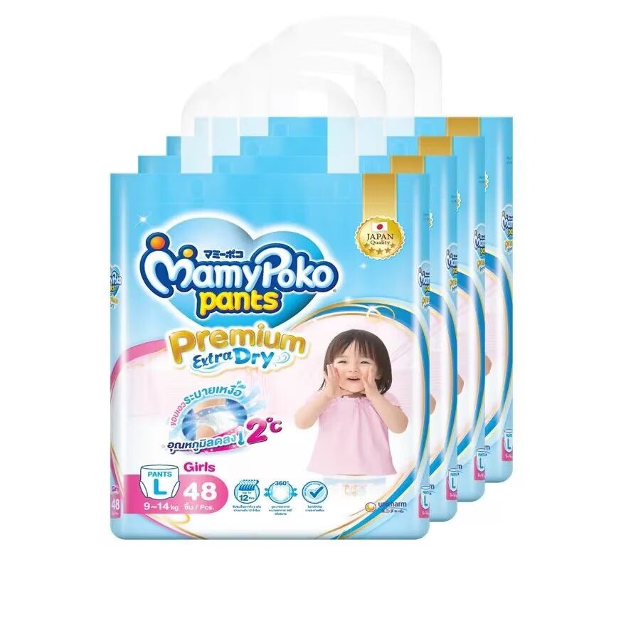 Mamy Poko Брюки Premium Extra Dry для девочек, размер L 48X4, упаковка ผ้าอ้อมเด็ก, Blue
Mamy Poko Брюки Premium Extra Dry для девочек, размер L 48X4, упаковка ผ้าอ้อมเด็ก, Blue