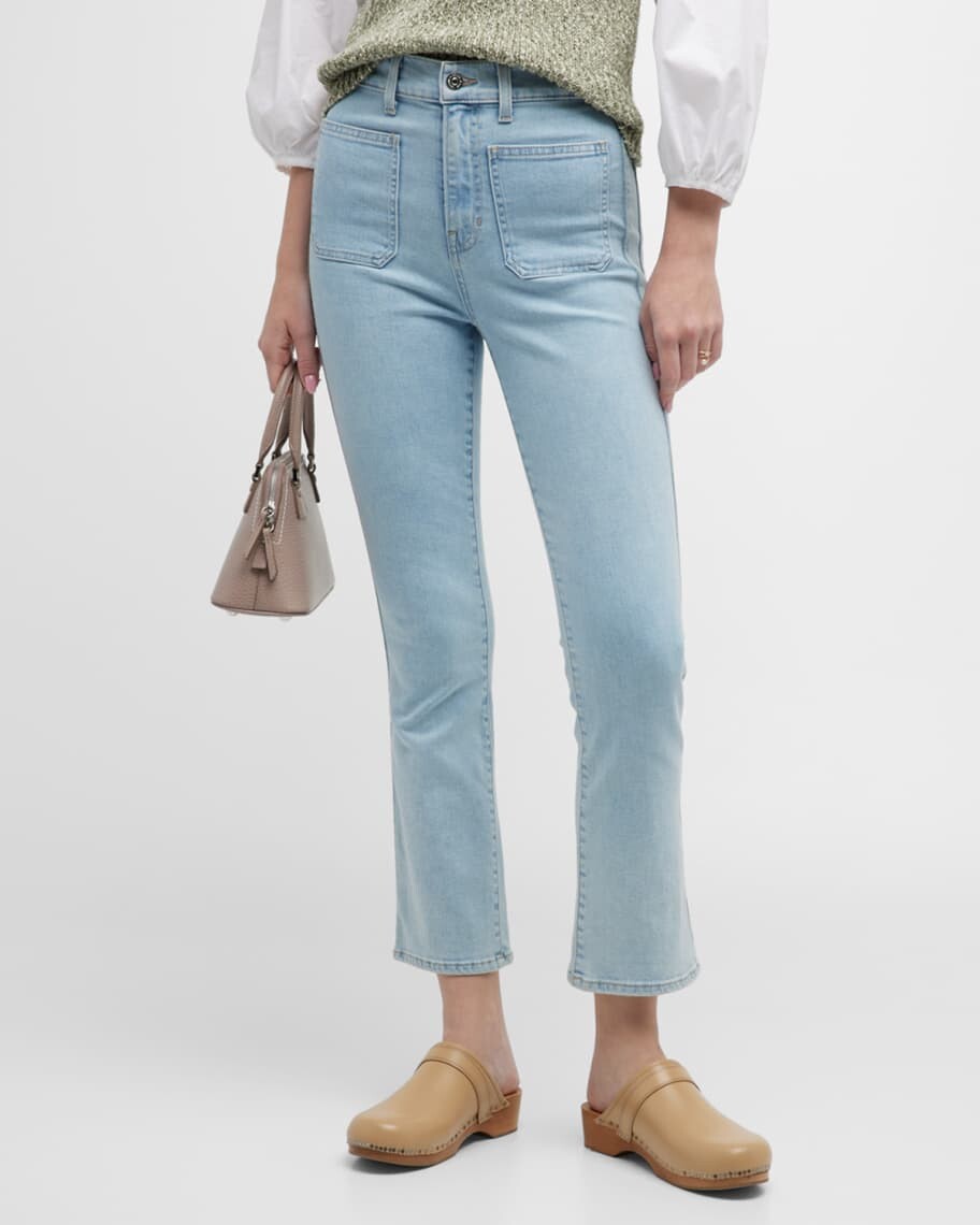 Джинсы до щиколотки Carly Kick-Flare с накладными карманами Veronica Beard Jeans
Джинсы до щиколотки Carly Kick-Flare с накладными карманами Veronica Beard Jeans