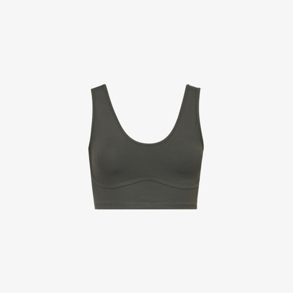 Бюстгальтер из эластичной ткани с овальным вырезом и логотипом Lounge Underwear, черный
Бюстгальтер из эластичной ткани с овальным вырезом и логотипом Lounge Underwear, черный