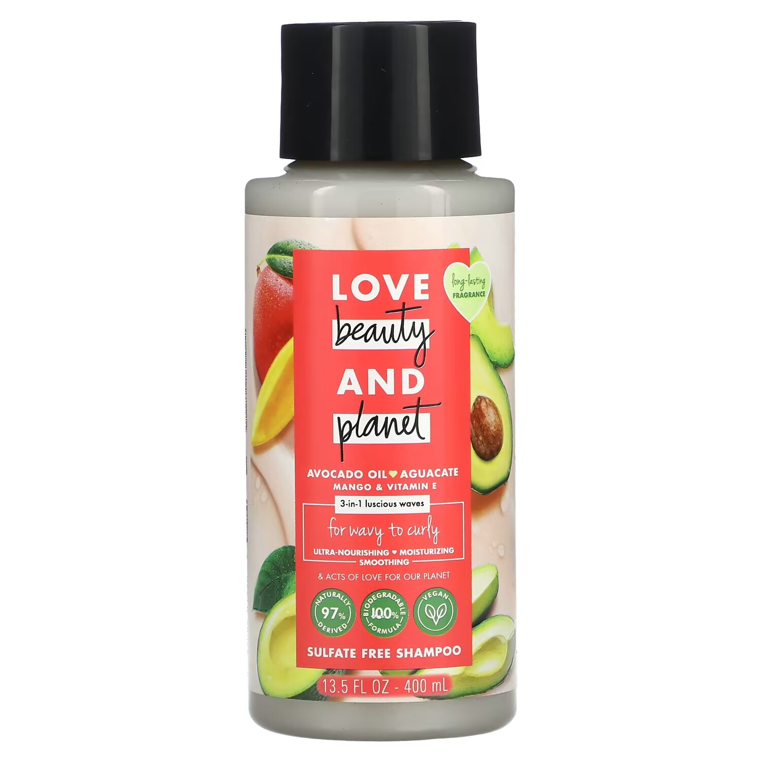 Шампунь 3 в 1 Love Beauty and Planet для волнистых и кудрявых волос, масло авокадо, экстракт манго и витамин Е
Шампунь 3 в 1 Love Beauty and Planet для волнистых и кудрявых волос, масло авокадо, экстракт манго и витамин Е