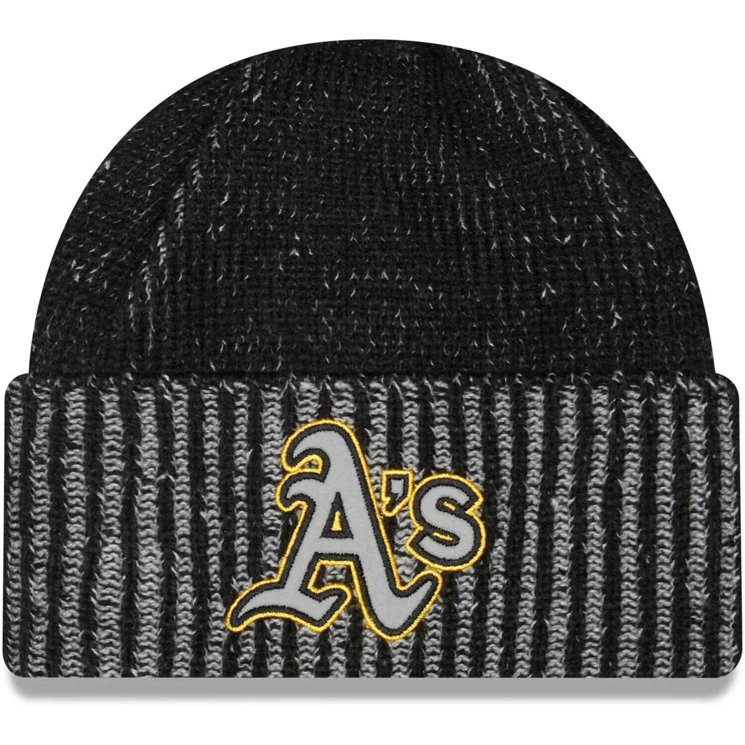 Мужская вязаная шапка New Era Black Oakland Athletics с манжетами в стиле поп-флект
Мужская вязаная шапка New Era Black Oakland Athletics с манжетами в стиле поп-флект