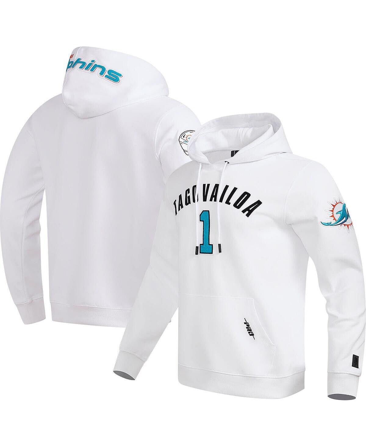 Мужской пуловер с капюшоном белого цвета с именем и номером игрока Tua Tagovailoa Miami Dolphins Pro Standard
Мужской пуловер с капюшоном белого цвета с именем и номером игрока Tua Tagovailoa Miami Dolphins Pro Standard