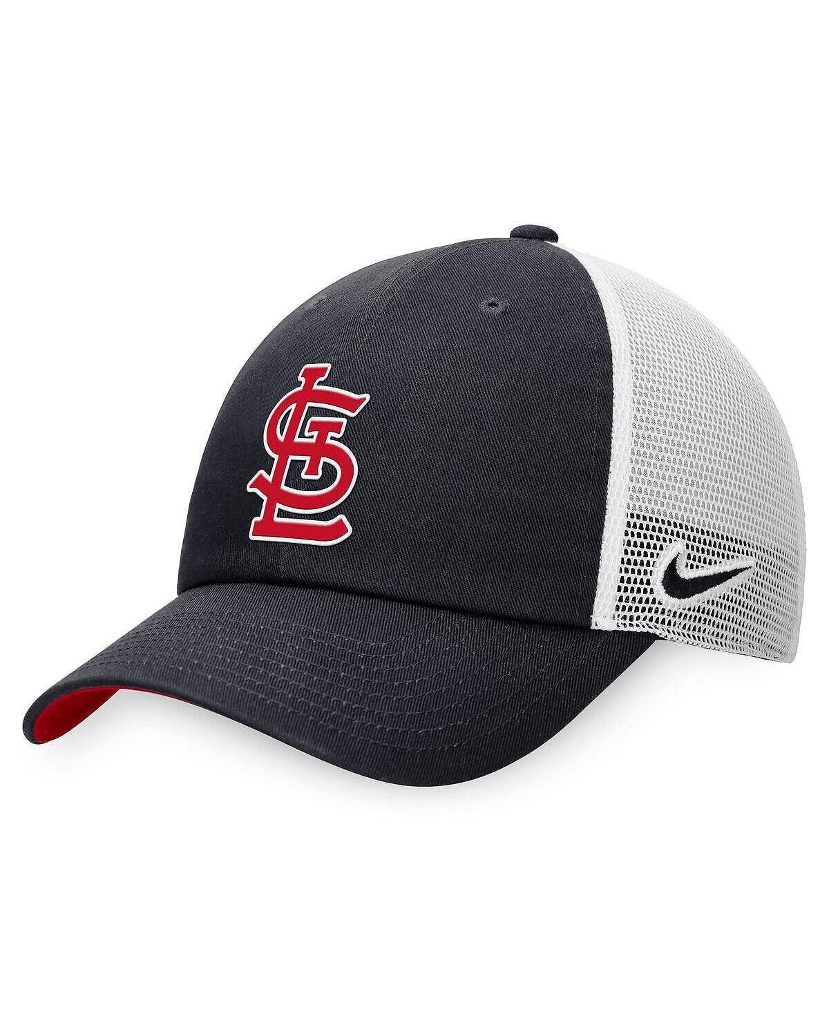 Мужская темно-синяя, белая регулируемая шляпа дальнобойщика St. Louis Cardinals Heritage86 Nike
Мужская темно-синяя, белая регулируемая шляпа дальнобойщика St. Louis Cardinals Heritage86 Nike