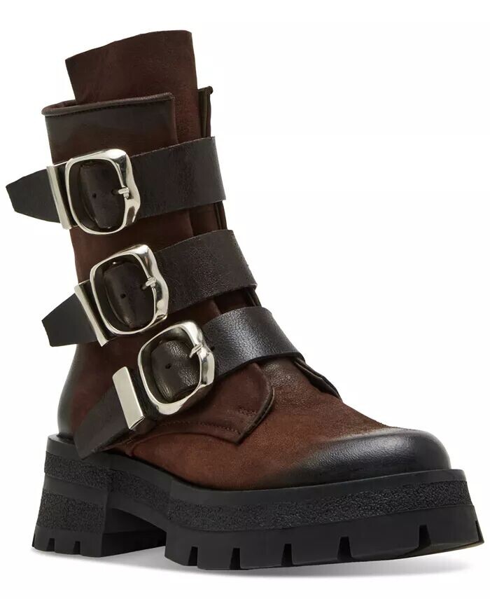 Женские армейские ботинки Roland с пряжками, платформой и подошвой с выступами Steve Madden, коричневый
Женские армейские ботинки Roland с пряжками, платформой и подошвой с выступами Steve Madden, коричневый
