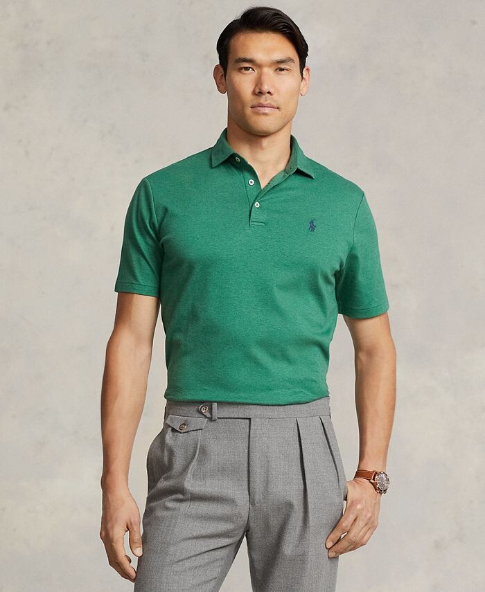 Мужская рубашка-поло классического кроя из мягкого хлопка Polo Ralph Lauren, цвет Green Heather
Мужская рубашка-поло классического кроя из мягкого хлопка Polo Ralph Lauren, цвет Green Heather