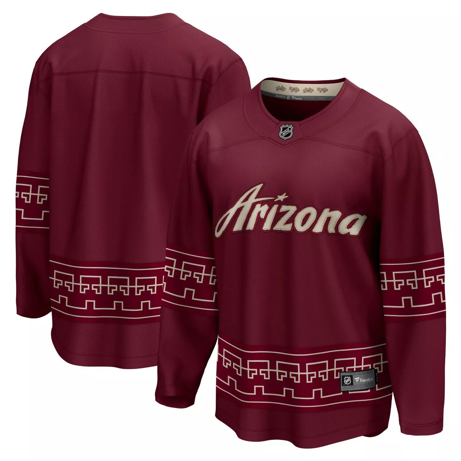 Мужская фирменная футболка Arizona Coyotes Alternate Premier Breakaway сезона 2022/23 с логотипом Garnet Fanatics
Мужская фирменная футболка Arizona Coyotes Alternate Premier Breakaway сезона 2022/23 с логотипом Garnet Fanatics