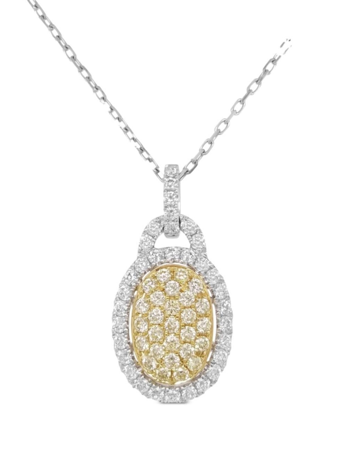 Колье из желтого золота и платины с бриллиантами HYT Jewelry, серебряный
Колье из желтого золота и платины с бриллиантами HYT Jewelry, серебряный