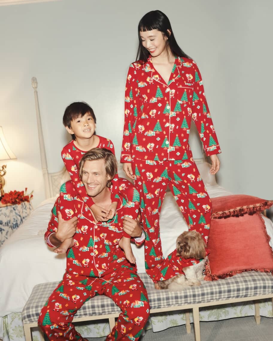 Мужской пижамный комплект из органического хлопка с праздничным принтом BedHead Pajamas
Мужской пижамный комплект из органического хлопка с праздничным принтом BedHead Pajamas
