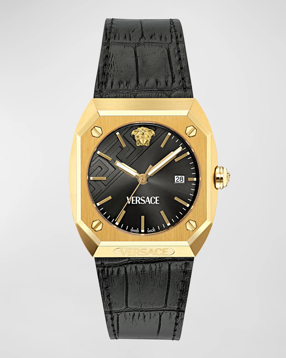 Мужские часы Antares IP с кожаным ремешком из желтого золота, 44x41,5 мм Versace, цвет Yellow Gold
Мужские часы Antares IP с кожаным ремешком из желтого золота, 44x41,5 мм Versace, цвет Yellow Gold