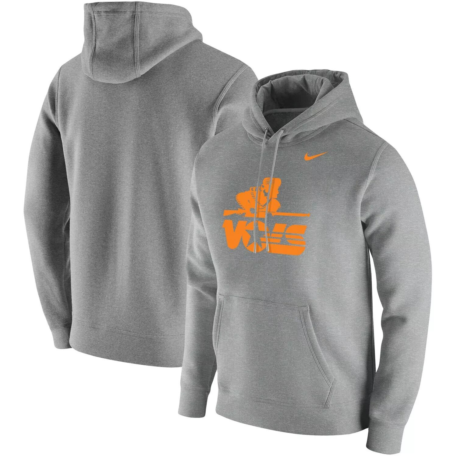 Мужской серый пуловер с капюшоном Nike Heathered Tennessee Volunteers Vintage School Logo
Мужской серый пуловер с капюшоном Nike Heathered Tennessee Volunteers Vintage School Logo