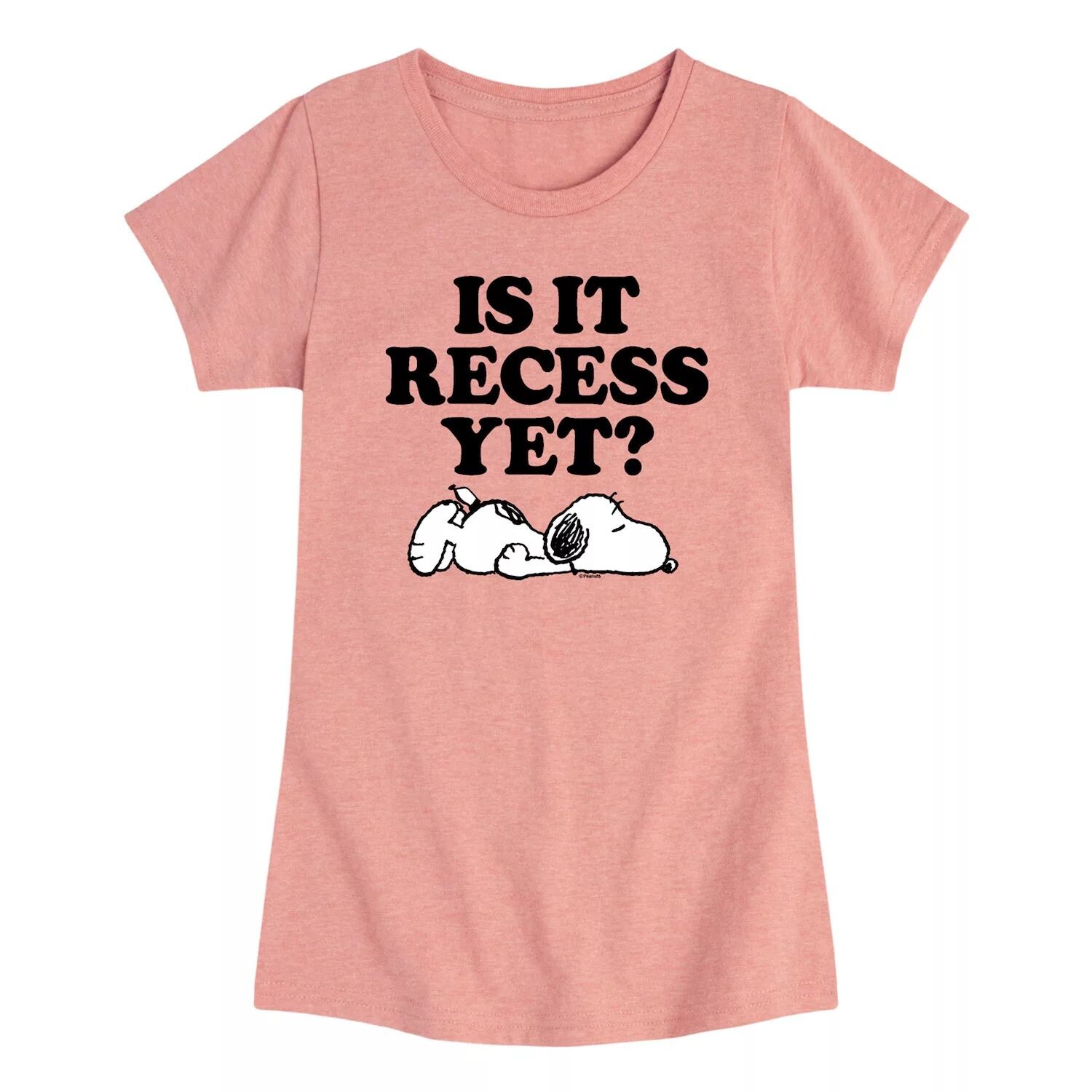 Футболка Peanuts Is It Recess с рисунком для девочек 7–16 лет Licensed Character, розовый
Футболка Peanuts Is It Recess с рисунком для девочек 7–16 лет Licensed Character, розовый