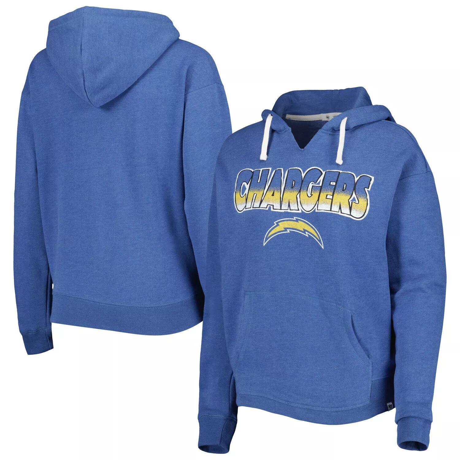 Женский пуловер с капюшоном '47 пудрово-синего цвета Los Angeles Chargers Color Rise Kennedy Notch Neck
Женский пуловер с капюшоном '47 пудрово-синего цвета Los Angeles Chargers Color Rise Kennedy Notch Neck