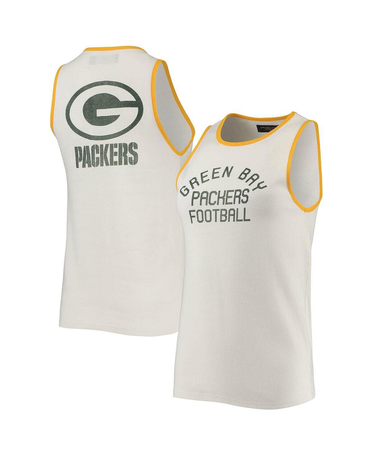 Женская бело-золотая майка Green Bay Packers Throwback с круглым вырезом в стиле поп-переплет Junk Food
Женская бело-золотая майка Green Bay Packers Throwback с круглым вырезом в стиле поп-переплет Junk Food