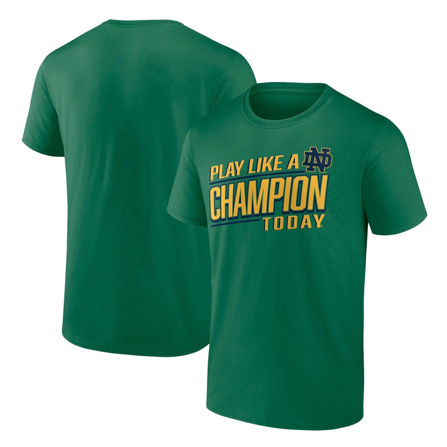 Зеленая мужская футболка Fanatics с логотипом Notre Dame Fighting Irish Play Like A Champion, Зеленый
Зеленая мужская футболка Fanatics с логотипом Notre Dame Fighting Irish Play Like A Champion, Зеленый