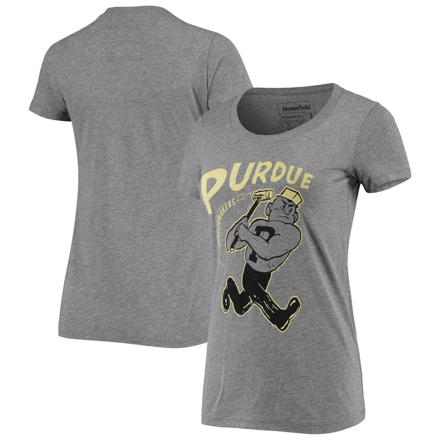 Женская серая футболка с принтом Homefield Purdue Boilermakers Vintage Swingin' Pete Tri-Blend
Женская серая футболка с принтом Homefield Purdue Boilermakers Vintage Swingin' Pete Tri-Blend