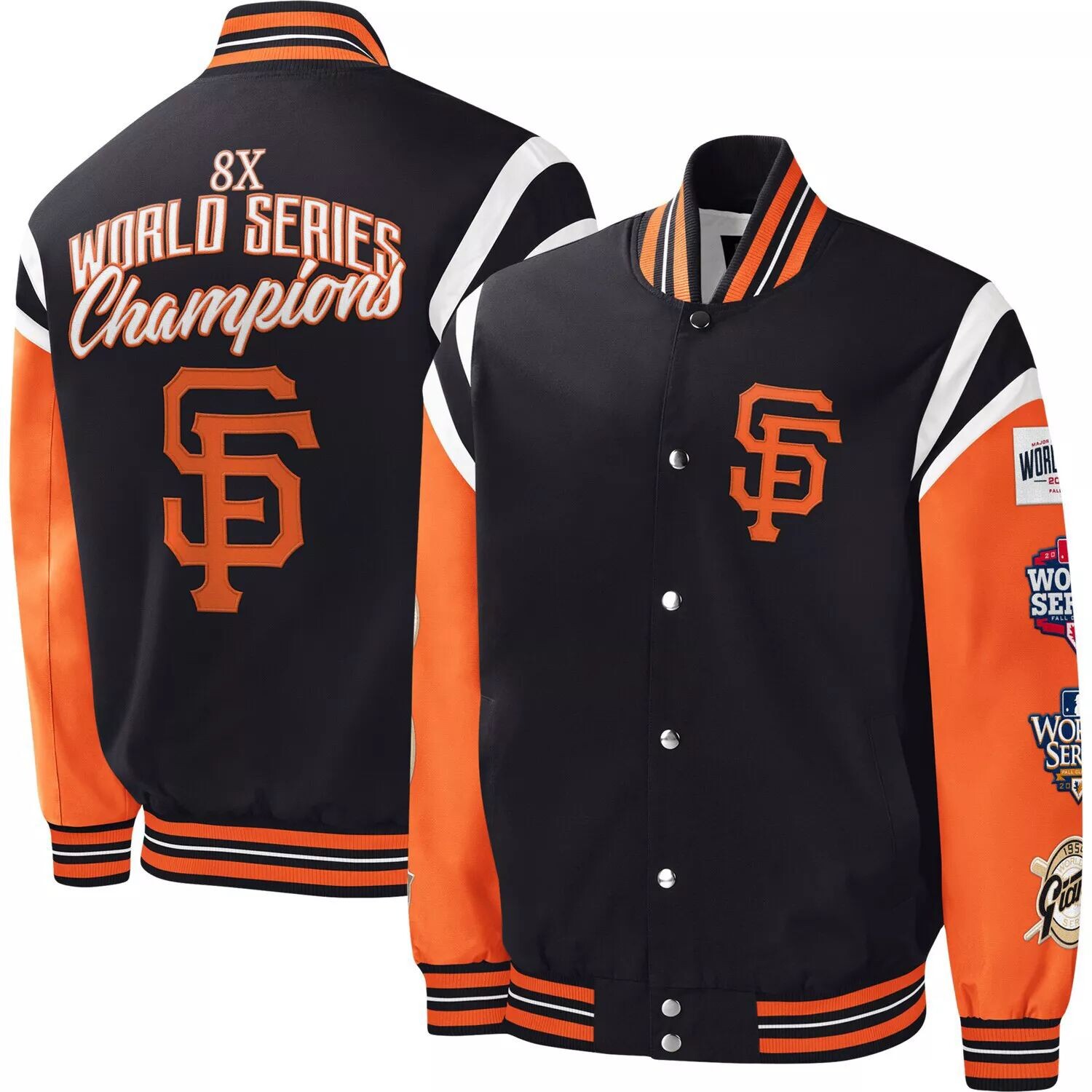 Мужская спортивная куртка Carl Banks, черная, обладательница титула San Francisco Giants, университетская куртка с полной застежкой G-III
Мужская спортивная куртка Carl Banks, черная, обладательница титула San Francisco Giants, университетская куртка с полной застежкой G-III