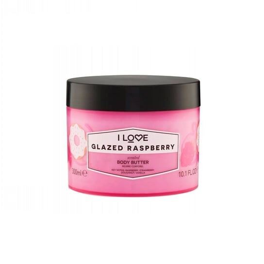 Увлажняющее масло для тела, Глазированная малина, 300мл I Love, Scented Body Butter
Увлажняющее масло для тела, Глазированная малина, 300мл I Love, Scented Body Butter