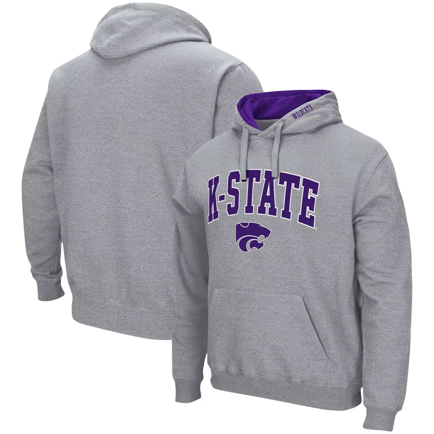 Мужской серый пуловер с капюшоном Kansas State Wildcats Arch & Logo 3.0 Colosseum
Мужской серый пуловер с капюшоном Kansas State Wildcats Arch & Logo 3.0 Colosseum