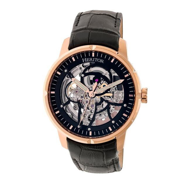 Автоматические часы Heritor Ryder скелетон с кожаным ремешком Heritor Automatic, черный
Автоматические часы Heritor Ryder скелетон с кожаным ремешком Heritor Automatic, черный