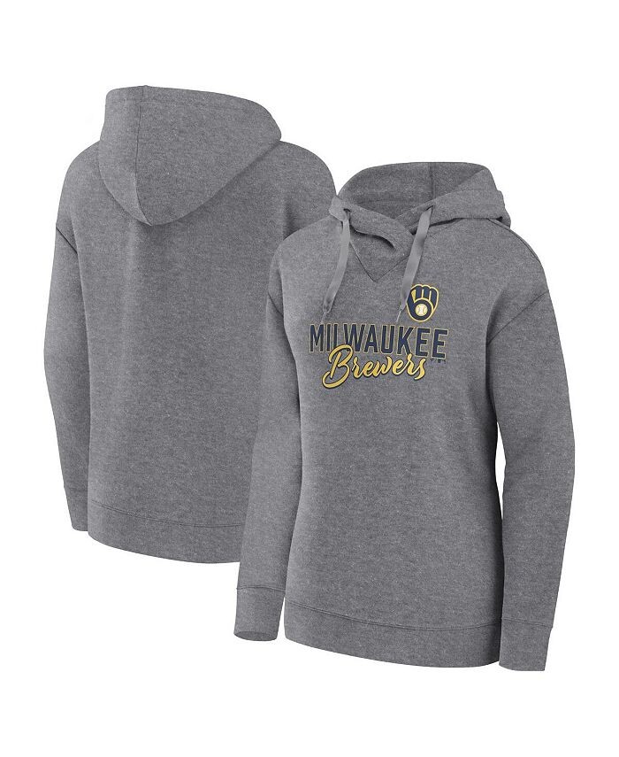 Женский пуловер с капюшоном цвета «хизер-серый» Milwaukee Brewers Script Favorite Fanatics, серый
Женский пуловер с капюшоном цвета «хизер-серый» Milwaukee Brewers Script Favorite Fanatics, серый