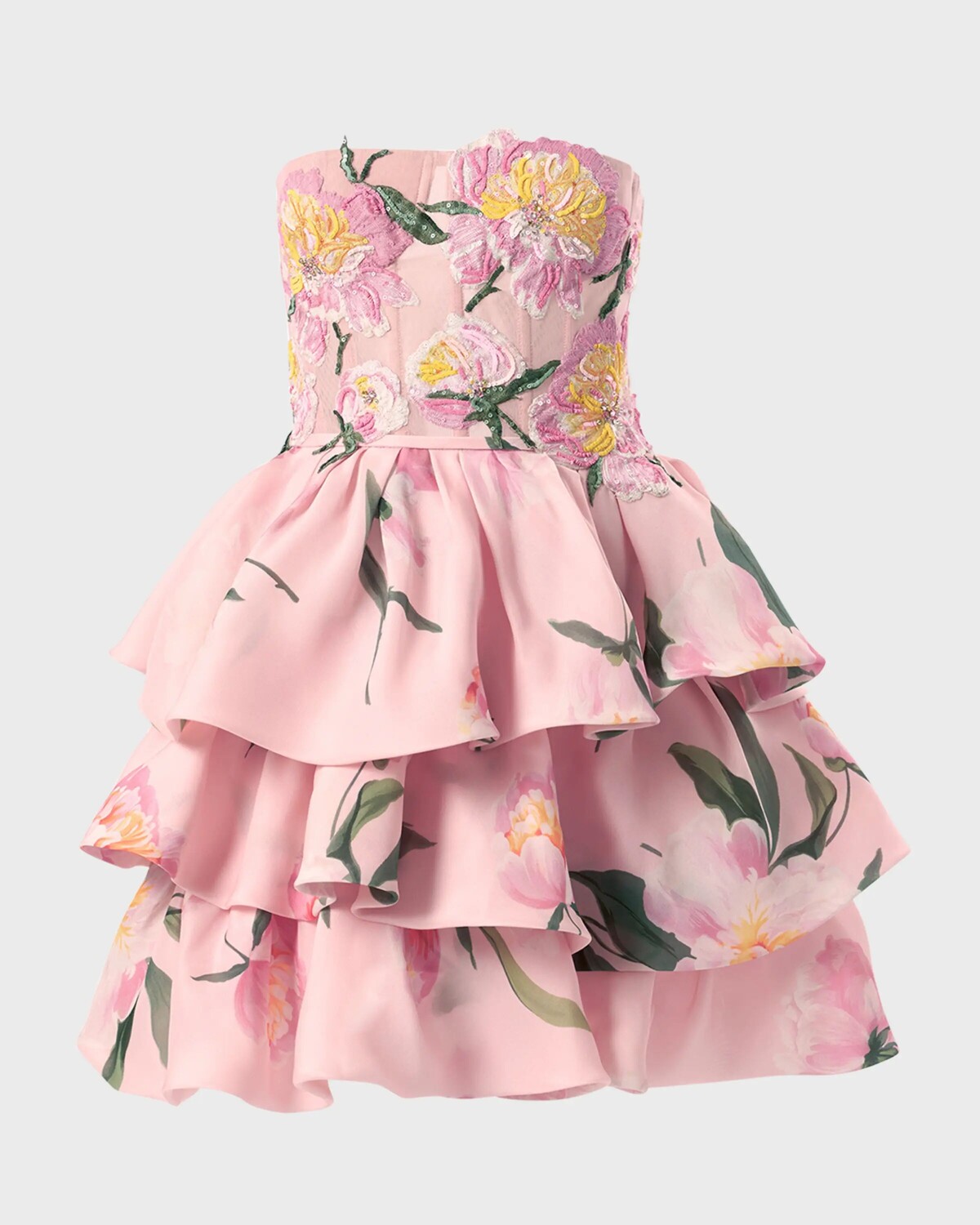 Мини-платье без бретелек с оборками и цветочной вышивкой Carolina Herrera, цвет Slipper Pink Multi
Мини-платье без бретелек с оборками и цветочной вышивкой Carolina Herrera, цвет Slipper Pink Multi