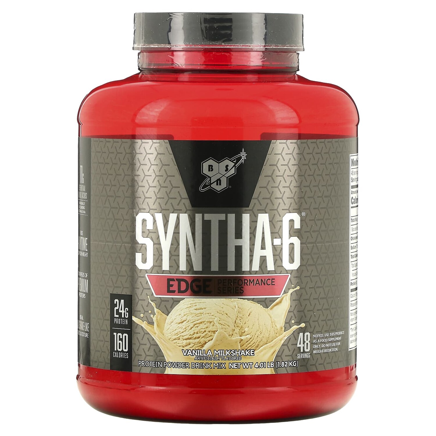 Syntha-6 Edge, сухая протеиновая смесь, вкус ванильного молочного коктейля, 3.86 фунта (1.75кг), BSN
Syntha-6 Edge, сухая протеиновая смесь, вкус ванильного молочного коктейля, 3.86 фунта (1.75кг), BSN